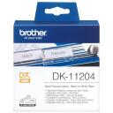 Brother DK-11204 Daudzfunkcionālās etiķetes, 17mm x 54mm, 400 gab., DK, tie&scaron;ā termiskā, balta