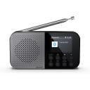Sharp OSAKA tasku/k&auml;eshoitav digitaalne raadio DR-P520(GY), 5,08 cm, 12 h, Bluetooth 5.3, DAB/DAB+/FM
