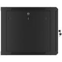 Lanberg Seinale kinnitatav 19" Rack kapp 9U WF01-6609-00S, 600mm, 600mm, 9U, 60kg, IP20, metalluks, 2 ventilaatoriavaust