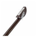 Durvju turētājs, brūns, 25x500mm, tērauds, ar gumijas aizsargu, AW23781, AWTOOLS