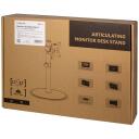 Logilink Galda statīvs BP0110, 17-32", 8 kg, ieliekts, pagriežams, augstuma regulē&scaron;ana, VESA 75 x 75, 100 x 100