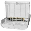 Mikrotik CRS318-16P-2S+OUT jungiklis 16 Gigabit Ethernet prievadai, 2 SFP+ prievadai, 72 Gbps, 53.6 Mpps, 18-57 V