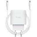 Trust laadija 25522 Maxo 45W USB-C, 2 m toitekaabel, 45 W, 20 V, kiire laadimine, universaalne, valge