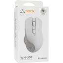 Sbox Pele WM-308W, 6, 800-1600 DPI, 2,4 GHz, 300 mAh akumulators, labajai rokai
