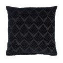 Spilvens TEDDY 45x45cm, melnu ziedu motīvs P0069419