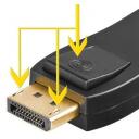 Goobay DisplayPort/HDMI adapteris 51719, 1.00g, DP uz HDMI, 20 pin DisplayPort, 19 pin HDMI, bloķējo&scaron;s savienotājs