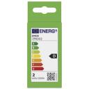 Emos LED lemputė Filament Mini Globe ZF6D02, 1,8 W, 250 lm, &scaron;ilta balta, E27, 360&deg;, 25 000 valandų, 4 lustai