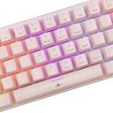 White Shark WAKIZASHI 2 GK-002421V2, mechaninė, rožinė, 63 klavi&scaron;ai, USB, 1.5m laidas, mėlyni jungikliai, ap&scaron;vietimas