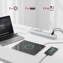 Maclean pagarinātājs MCE395 W, 110-240V AC, 50/60Hz, 2.1A, 5x F, 3x USB A, 1.5m, balts