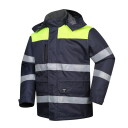 Ziemas jaka Hana, 8000 mm, 3000 g/m&sup2; 24h, PESSO, HANAXL, tum&scaron;i zila/dzeltena, XL