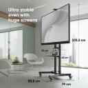 Onkron TV alus TS1891-B, 50-90 tolli, maksimaalne koormus 100 kg, VESA 200x200-800x600 mm, k&otilde;rguse reguleerimine 1215-1680 mm