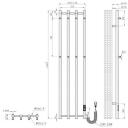 Ab R&auml;tiku kuivati elektriline P4 9157602, 250W, 346mm, 1405mm, IPX4, must