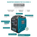 Invertora ģenerators KS 2000i S 230V 1800W KONNER & SOHNEN