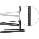 Logilink Brīvi stāvo&scaron;s regulējams kāju balsts EO0007, 36.6cm, 40cm, 33.9cm, tērauds, 6 augstuma iestatījumi, melns
