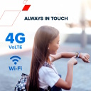 Kids smartwatch with E SIM 4G GPS WiFi connectivity video music playback games and English learning function ZEFIR KW-49 Roza Blue CANYON