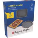 Russell Hobbs Cep&scaron;anas komplekts RH03756, 3 daļas, 220&deg;C, oglekļa tērauds, pelēks, marmora efekta nepiedego&scaron;s pārklājums