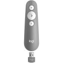 Logitech Prezentatorius R500s 910-006520 Bevielis, USB, Bluetooth/RF, 3 mygtukai, AAA Baterija, 1000 mAh, Pilkas
