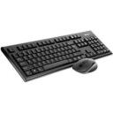 A4Tech V-TRACK 2.4 G 7100N RF nano, 2xAA, 2xAAA, 3 pogas, 800/2000 dpi, bezvadu, USB, pilna izmēra klaviatūra
