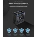 Zalman MegaMax 600W V2 ZM600-TXII, 600W, 200-240V, 50-60Hz, 5A, aktiivne PFC, 20+4 pin ATX, must