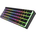 Genesis THOR 660 G2 klaviatūra, NKG-1916, 2.4GHz, Bluetooth, USB-C, 61 taustiņi, RGB, lineārs, melns