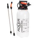 Adler k&auml;sitsi aiaprits AD 6809, 8L, 1.3kg, pol&uuml;et&uuml;leen, pol&uuml;prop&uuml;leen, 125cm voolik, roostevaba teras, ergonoomiline k&auml;epide
