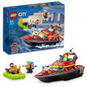 Lego Klocki City 60373 Ugunsdzēsēju-glābēju kuģis 60373, 144 gab., plastmasa, 5 gadiem
