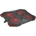 Genesis klēpjdatora dzesē&scaron;anas paliktnis Oxid 260 NHG-2075, 17,3'', 4 ventilatori, 130 mm, 850-1010 apgr./min., USB, melns