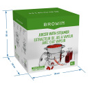 Соковыжималка из нержавеющей стали 8 л BROWIN 800508, 34x25x39.8 см, 2.54 кг