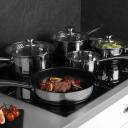 Russell Hobbs Classic Collection S/S pannide komplekt BW06572EU72, 5 tk, 14-24 cm, roostevaba teras, klaasist kaaned