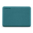 Toshiba V&auml;line k&otilde;vaketas Canvio Advance HDTCA20EG3AA, 2000 GB, 2.5", USB 3.2 Gen1, roheline, parooli autentimine