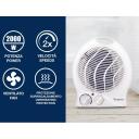 Beper Ventilatora sildītājs P203TER202, 2000W, 2 jaudas līmeņi, termostats, ventilators, aukstā gaisa funkcija