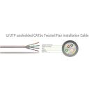 Sbox UTP kabelis UTP-05, 0.5m, 26AWG, Cat 5e, RJ45, auksu padengti jungtys, pilkas