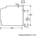 Siemens cepe&scaron;krāsns HR538ABS1, 71 L, melna, 3600 W, 220-240 V, 30-275 &deg;C, ecoClean, 30 automātiskās programmas