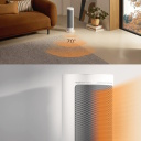 Viedais elektriskais grafēna keramikas ventilatora sildītājs ar aplikācijas vadību 2000 W līdz 25 m&sup2; balts BHR084SEU Xiaomi