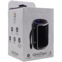 White Shark Bluetooth skaļrunis Ghatam GBT-3007 GHATAM BW, 10 W, 20 Hz-20 kHz, 1500 mAh, RGB LED, FM, AUX, USB, mikrofons
