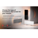 Smart premium infrared and convection heater for up to 30m² 700W 11mm tempered glass panel with Wi-Fi 110×40×4 cm grey AGH0005S Aeno