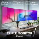 Onkron monitorių laikiklis, G280-B, 13-32 coliai, 1-8 kg (x3), VESA 75x75, 100x100 mm, nuolydis -45&deg; iki +90&deg;, sukimas 180&deg;