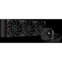 Deepcool Vedelik CPU jahutus LS720S ZERO DARK R-LS720-BKNNMM-G-1, 85.85 cfm, 500-2250 rpm, 3 ventilaatorit, lekkimise tehnoloogia