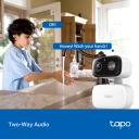 TP-Link Tapo C206 Wi-Fi IP saugumo kamera pasukama vidaus ir lauko 1080P Full HD 4 mm IP65 Balta