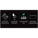 Manta Dekoratīvā lampa MASNL128MT, 6W, 5V, 1xLED, 2m kabelis, daudzkrāsaina, skārienpoga, elegants dizains