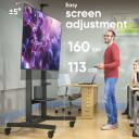 Onkron TV alus TS1991E-B, 50-100 tolli, maksimaalne koormus 130 kg, VESA 200x200-1000x600 mm, k&otilde;rguse reguleerimine 1130-1600 mm