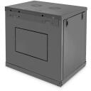 Digitus Sienas montāžas skapītis DN-19 12-U-EC-SW, 12U, 60cm, 45cm, 63.8cm, melns, priek&scaron;ējais atslēgas slēdzis