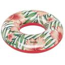 Bestway Надувное кольцо Tropical Palms 8982183, &Oslash; 119 см, &Oslash; 106 x 27 см, ПВХ, предохранительный клапан, заплатка для ремонта