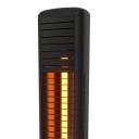 Efektiivne vabaõhu põrandainfrapuna soojendi kaugjuhtimispuldi ja 6 soojusastmega kuni 35 m² 2000 W Must IP65 OH2000ULGPFLOOR Mill