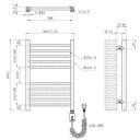Ab R&auml;tiku kuivati 9157640, 400mm, 585mm, 200W, IPX4, kroomitud, 2xG1/2 &uuml;hendused