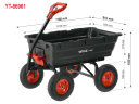 Тележка садовая YATO YT-86961 Kipr XXL 550kg