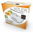 Adler | Sandwich maker | AD 301 | 750  W | Number of plates 1 | Number of pastry 2 | White