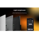 Smart premium infrared and convection heater for up to 30m² 700W 11mm tempered glass panel with Wi-Fi 110×40×4 cm grey AGH0005S Aeno