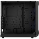 Fractal Design Arvutikorpus Focus 2 RGB FD-C-FOC2A-03, 2xUSB 3.0, 6x2.5'', 2x3.5'', must, klaass k&uuml;lgpaneel, RGB valgustus
