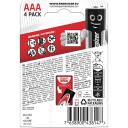 Energizer Akumulatori Alkaline Max AAA LR03 438144, 1.5 V, 4 gab., 10 gadi, melna, sudraba, augsta noplūdes izturība